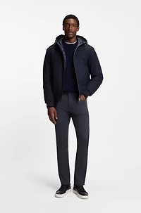 Performance-flannel jacket with down filling