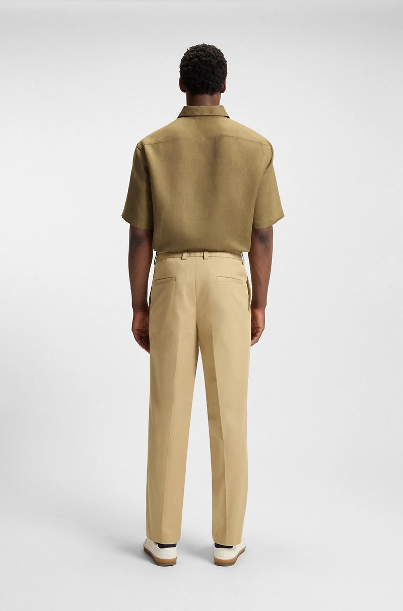 BECKHAM x BOSS relaxed-fit shirt linen