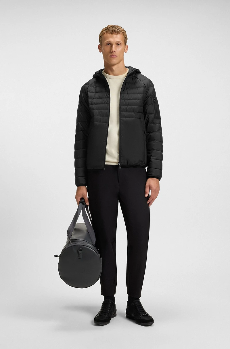 Water-repellent jacket with decorative reflective details