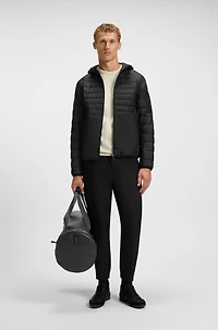 Water-repellent jacket with decorative reflective details