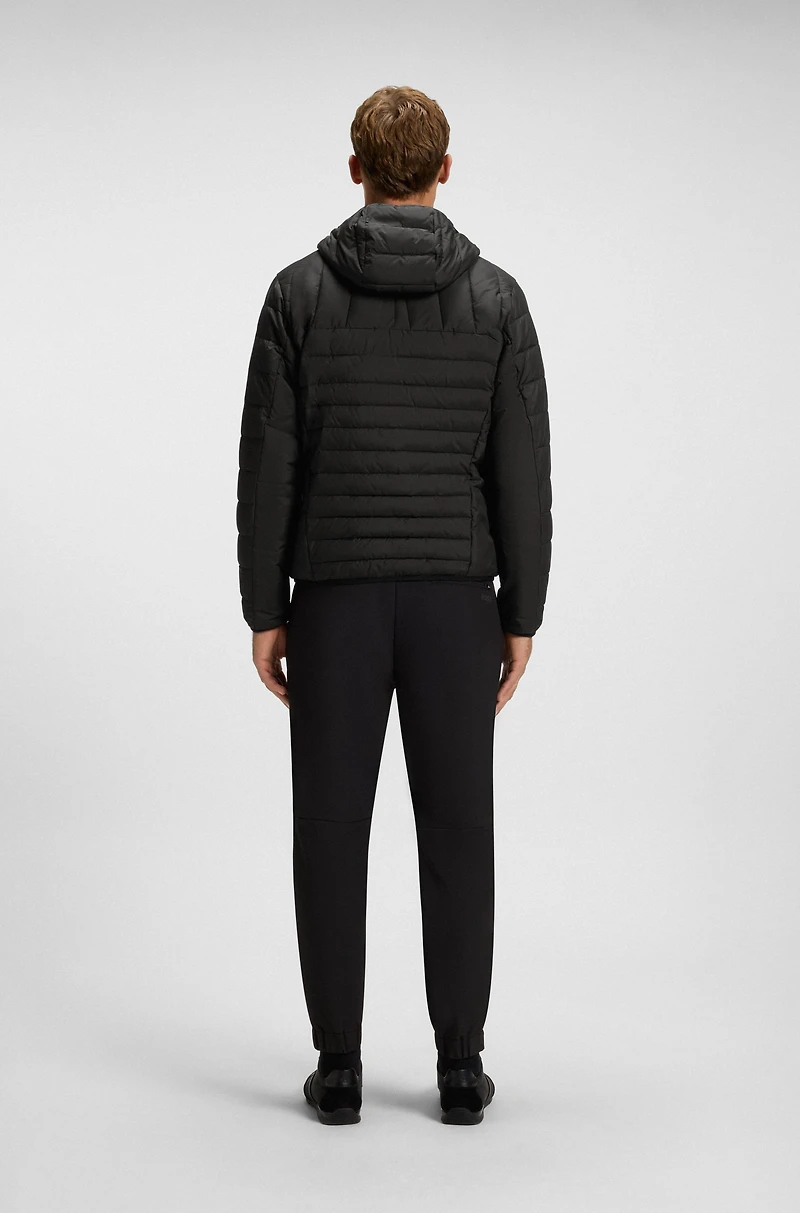 Water-repellent jacket with decorative reflective details