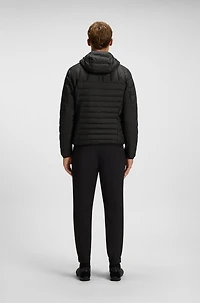 Water-repellent jacket with decorative reflective details