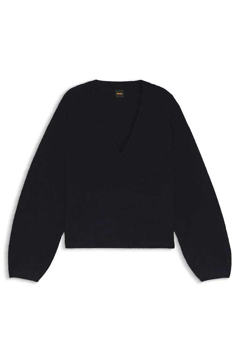 V-neck sweater a relaxed fit