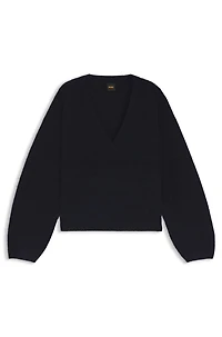 V-neck sweater a relaxed fit