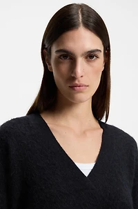 V-neck sweater a relaxed fit