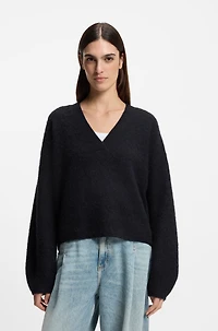 V-neck sweater a relaxed fit