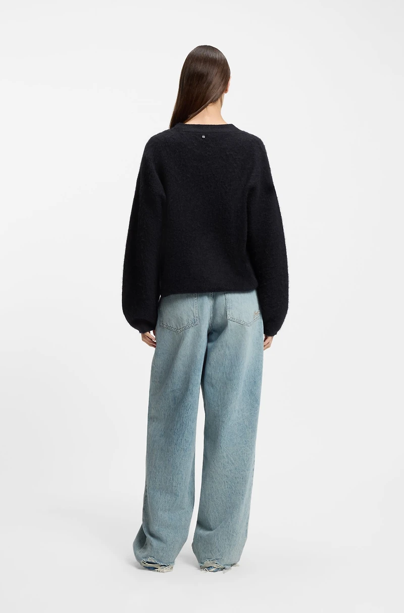 V-neck sweater a relaxed fit