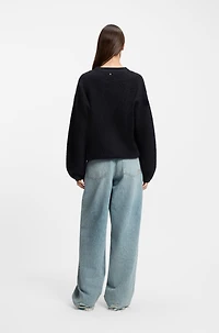 V-neck sweater a relaxed fit