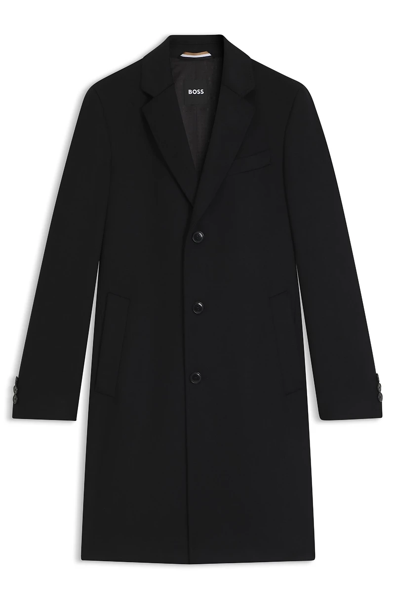 Wool-cashmere coat a slim fit