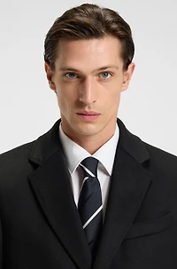 Wool-cashmere coat a slim fit