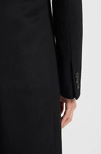Wool-cashmere coat a slim fit
