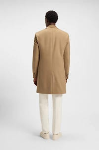 Wool-cashmere coat a slim fit