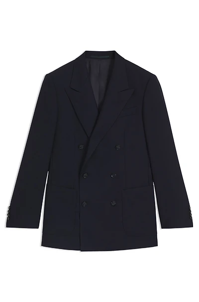 BECKHAM x BOSS double-breasted jacket stretch wool
