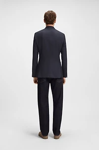 BECKHAM x BOSS double-breasted blazer stretch wool