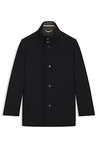 Relaxed-fit car coat virgin wool and cashmere
