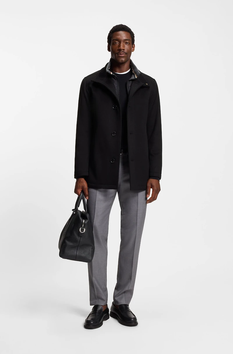 Wool-cashmere coat a relaxed fit