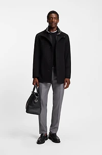 Wool-cashmere coat a relaxed fit