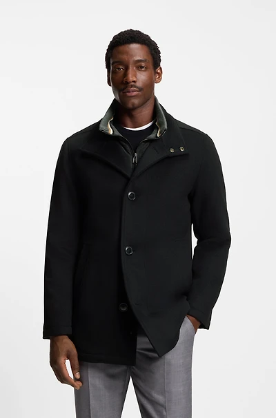 Wool-cashmere coat a relaxed fit