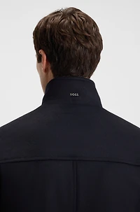 Wool-cashmere coat a relaxed fit