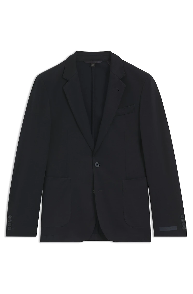 BECKHAM x BOSS blazer a melange cotton blend