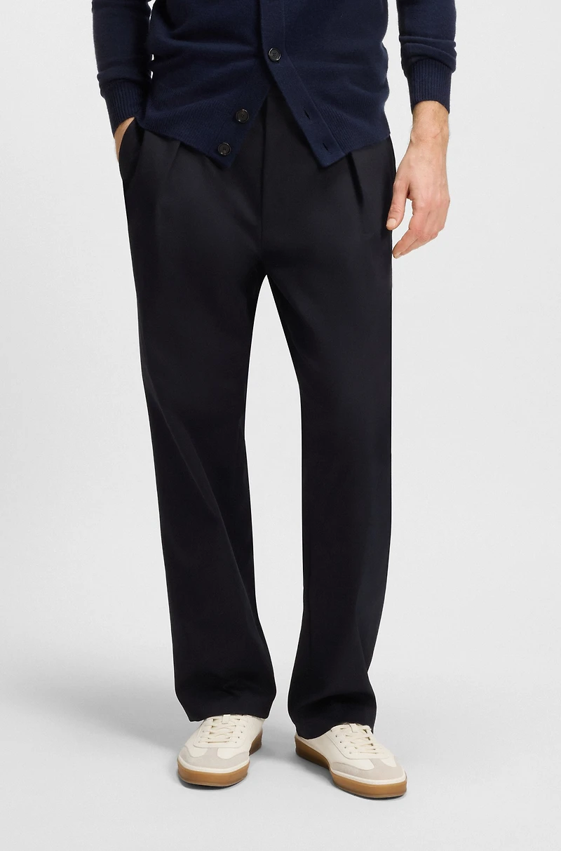 BECKHAM x BOSS trousers stretch cotton