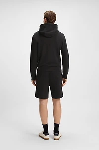 BECKHAM x BOSS zip-up hoodie mercerised cotton terry
