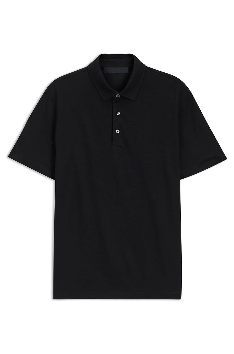 BECKHAM x BOSS polo shirt cotton and silk