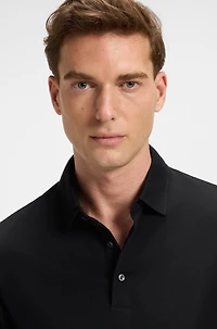 BECKHAM x BOSS polo shirt cotton and silk