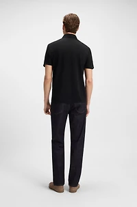 BECKHAM x BOSS polo shirt cotton and silk