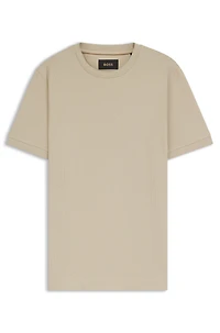 Regular-fit T-shirt structured cotton