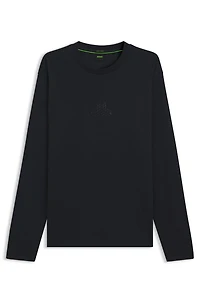 Tonal-artwork T-shirt interlock cotton