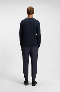 Tonal-artwork T-shirt interlock cotton