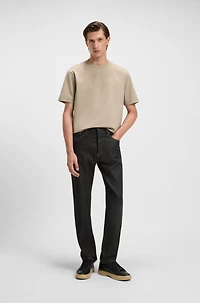 BOSS x ASTON MARTIN jeans with aluminium overdye