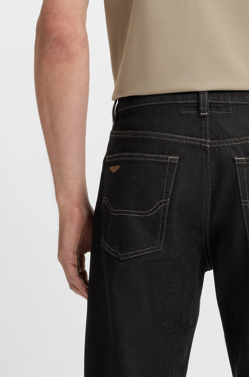 BOSS x ASTON MARTIN jeans with aluminium overdye