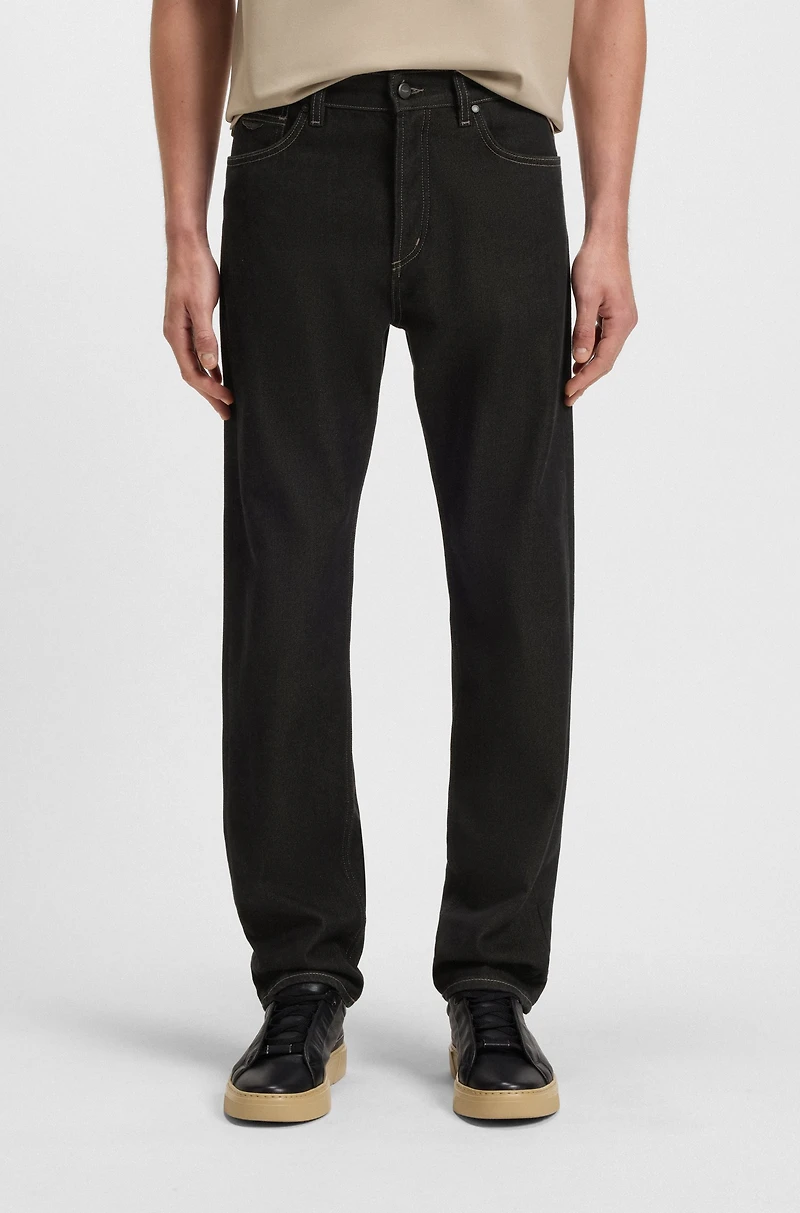 BOSS x ASTON MARTIN jeans with aluminium overdye