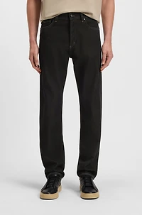 BOSS x ASTON MARTIN jeans with aluminium overdye