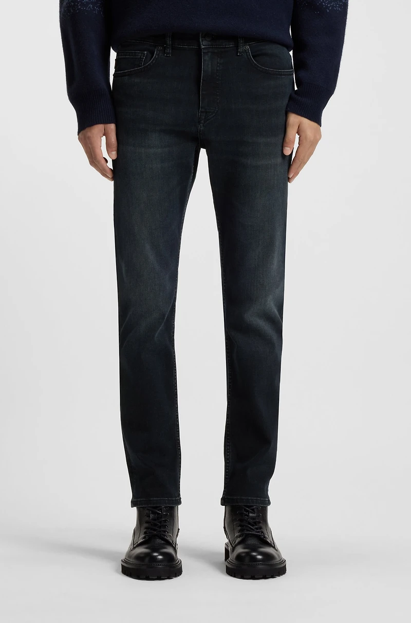 Delaware blue-black slim-fit jeans soft-motion denim