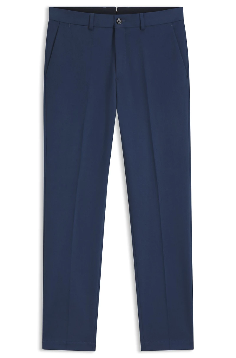 Slim-fit trousers cotton, cashmere and stretch