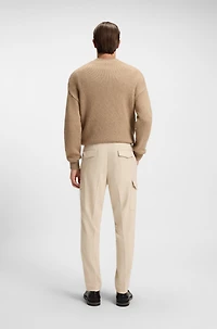 Tapered-fit trousers wool, cotton, cashmere and stretch