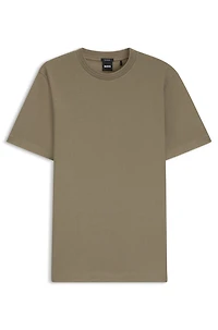 Herringbone-structure T-shirt cotton