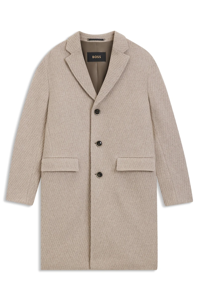 Formal coat cashmere and virgin wool