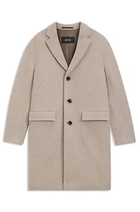 Formal coat cashmere and virgin wool