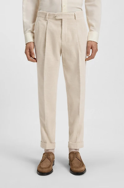 Relaxed-fit trousers cotton-alpaca corduroy