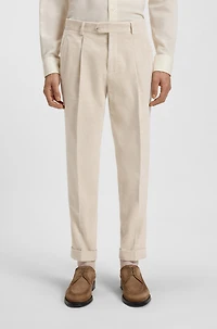 Relaxed-fit trousers cotton-alpaca corduroy