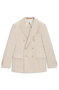 Slim-fit jacket cotton-alpaca corduroy