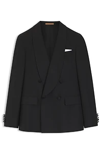 Tuxedo jacket silk