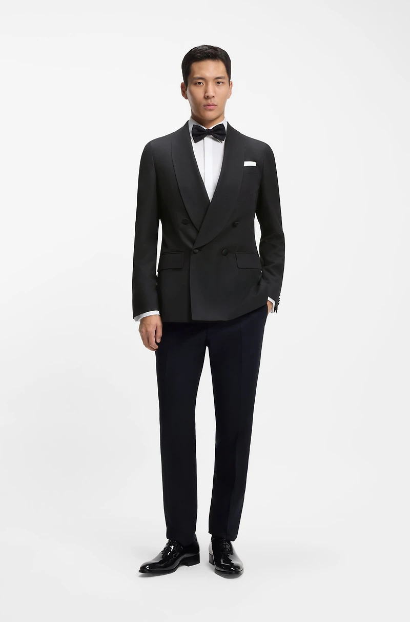 Tuxedo jacket silk