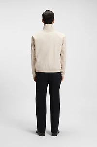 Water-repellent reversible jacket with check pattern