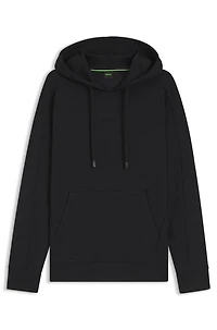 Quilted-jacquard hoodie a regular fit
