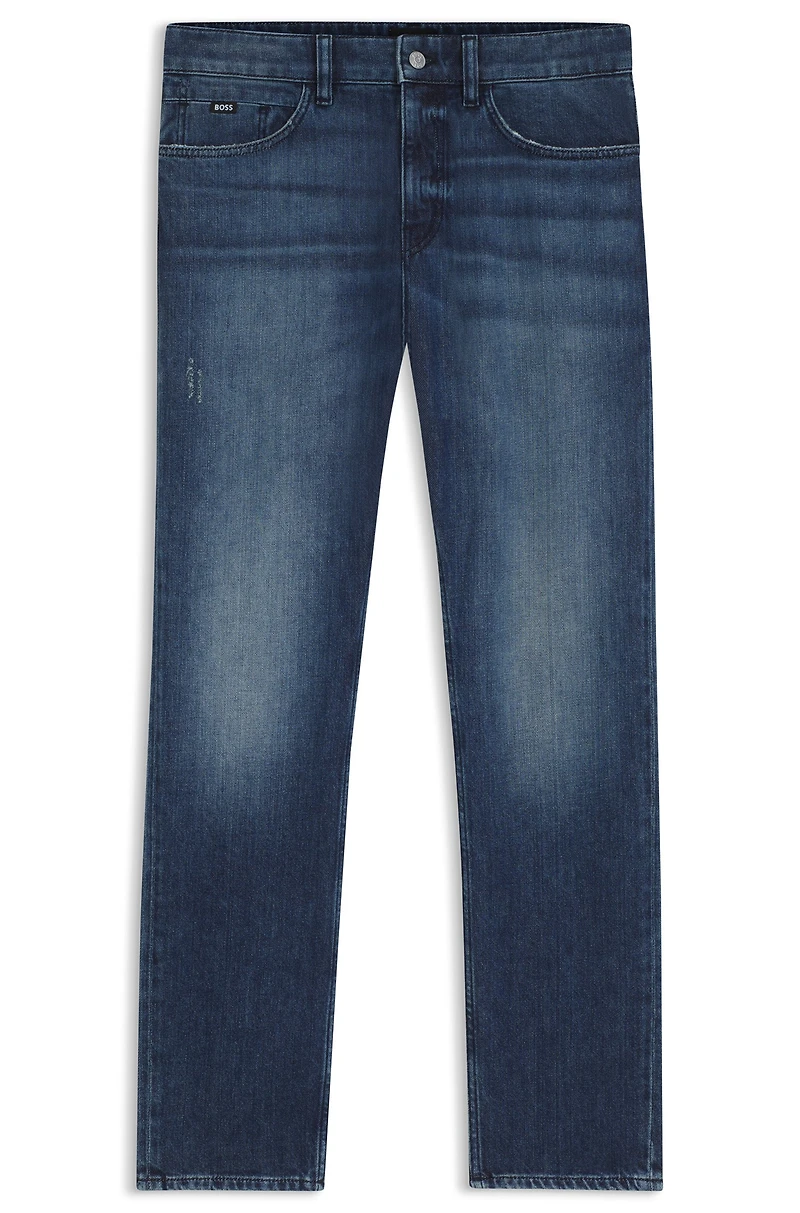 Delaware blue slim-fit jeans mechanical-stretch denim